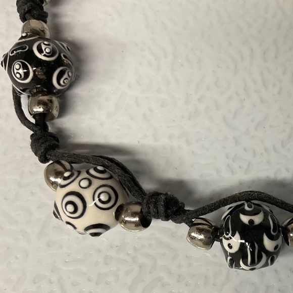 Beaded Choker Necklace Handmade Beads - Picture 4 of 10